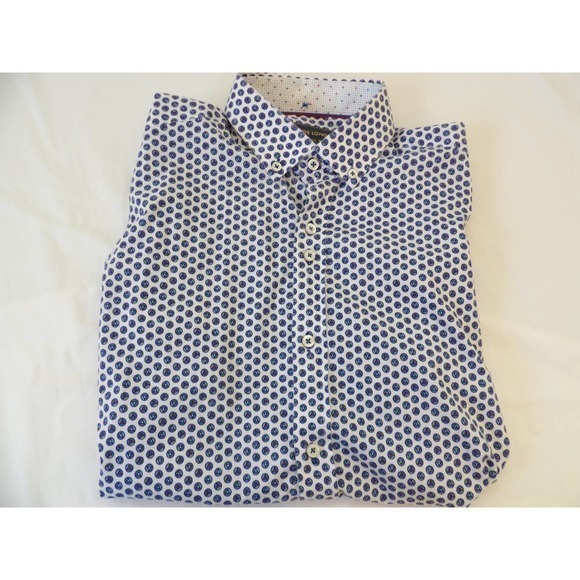 Guide London Premium Range Short Sleeve Button Up Shirt Size Small #696 - Picture 2 of 6